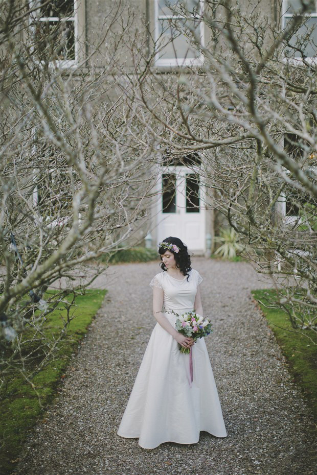 Pretty Pink and Blue wedding inspiration at Ballyvolane House by Ivana Patarcic | onefabday.com