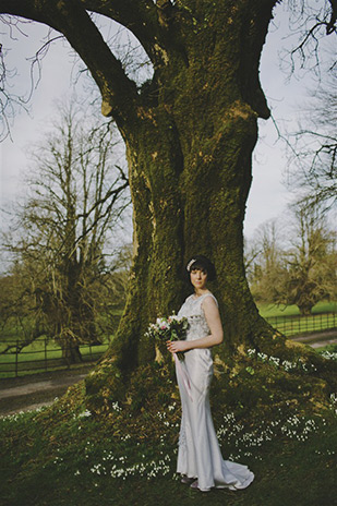 Pretty Pink and Blue wedding inspiration at Ballyvolane House by Ivana Patarcic | onefabday.com