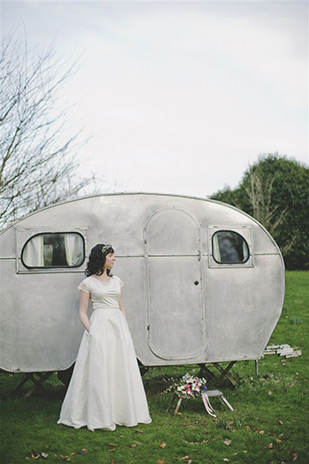 Pretty Pink and Blue wedding inspiration at Ballyvolane House by Ivana Patarcic | onefabday.com