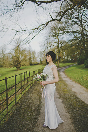 Pretty Pink and Blue wedding inspiration at Ballyvolane House by Ivana Patarcic | onefabday.com