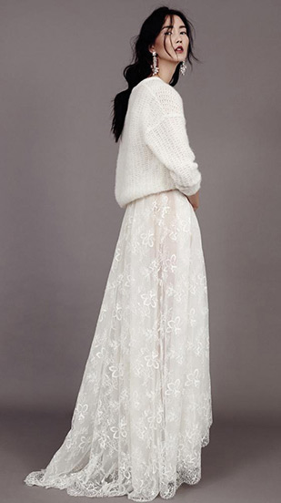 Bridal sweater by Kavier Gauche ~ onefabday.com