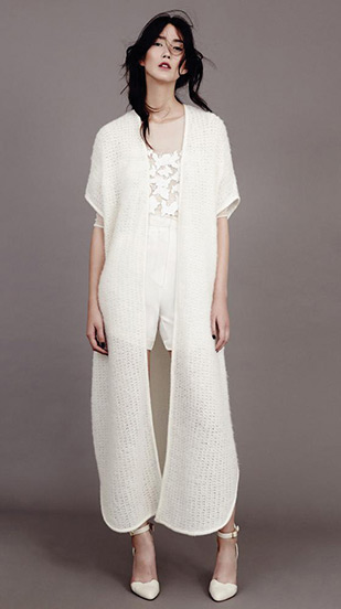 Bridal Knit Cape by Kavier Gauche ~ onefabday.com