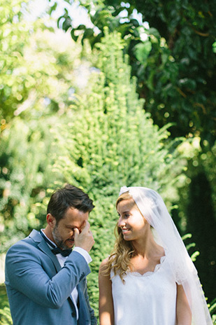 Julie and Philippe's Beautiful Outdoor Wedding by LM Visual | onefabday.com