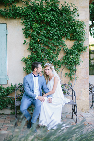 Julie and Philippe's Beautiful Outdoor Wedding by LM Visual | onefabday.com