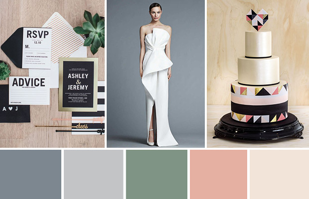 Modern Geometric Wedding Color Palette | onefabday-com.go-vip.net