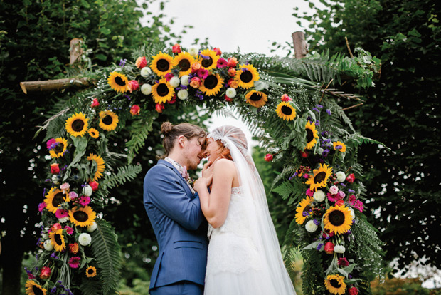 Shona and Fin's colourful and epic Larchfield Estate wedding by The Lou's | onefabday.com