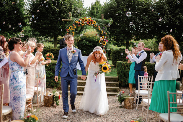 Shona and Fin's colourful and epic Larchfield Estate wedding by The Lou's | onefabday.com