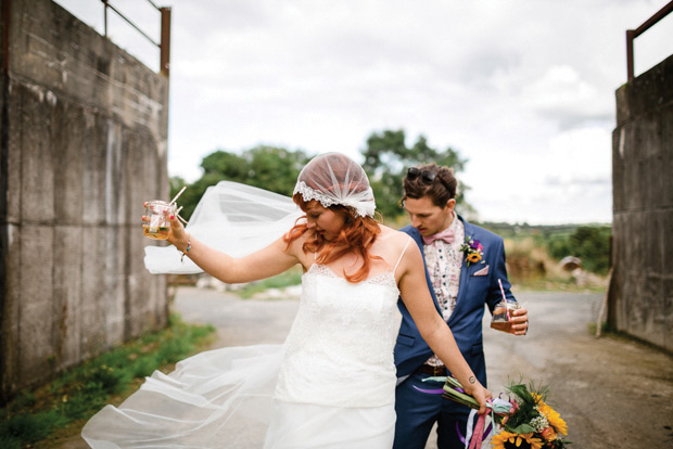 Shona and Fin's colourful and epic Larchfield Estate wedding by The Lou's | onefabday.com