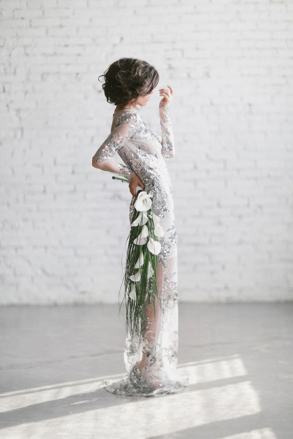 Chic Sparkle Wedding Dresses | onefabday.com