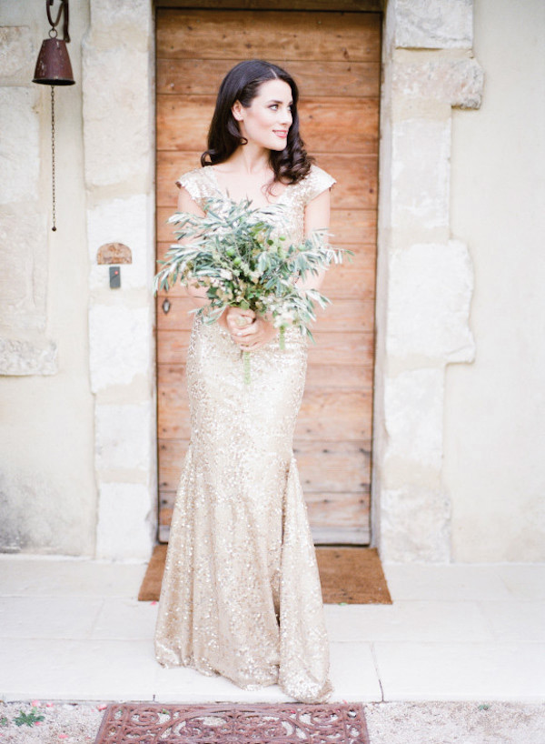 Chic Sparkle Wedding Dresses | onefabday.com