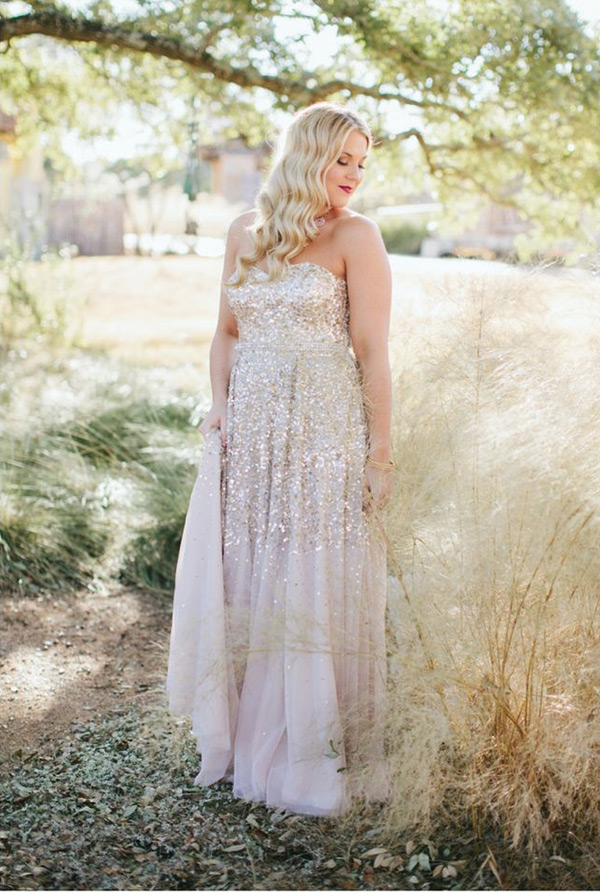 Chic Sparkle Wedding Dresses | onefabday.com