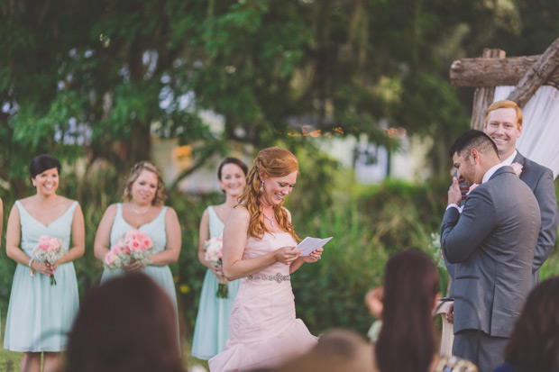 Kamryn and Carlos' beautiful pastel celebration by Stacy Paul Photography | onefabday.com