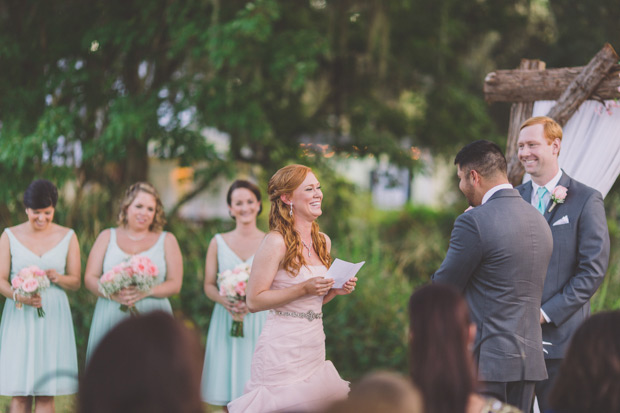 Kamryn and Carlos' beautiful pastel celebration by Stacy Paul Photography | onefabday.com