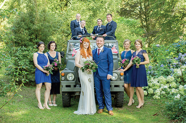 navy bridal party style | | Rachel and Matthew's Beautiful Ballyvolane Wedding by Brosnan Photographic | onefabday.com