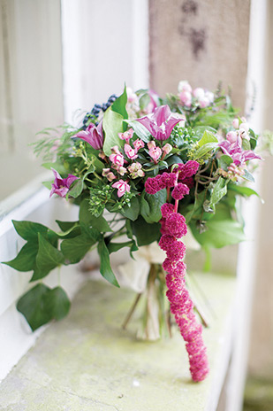 Pink bridal bouquet | | Rachel and Matthew's Beautiful Ballyvolane Wedding by Brosnan Photographic | onefabday.com