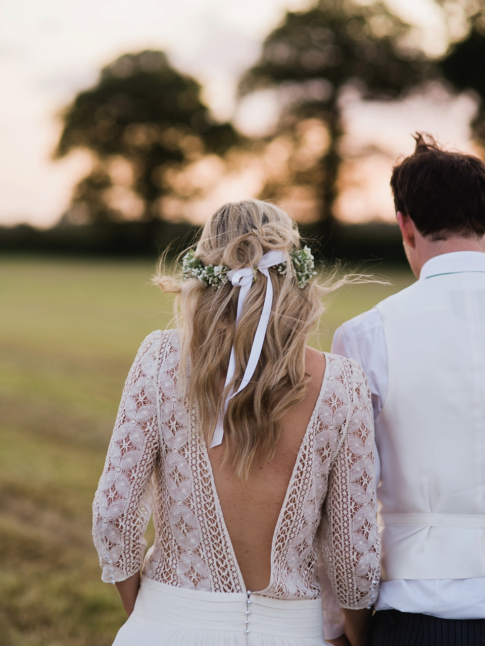 Deep V open back boho dress by Laure de Sagazan | One Fab Day