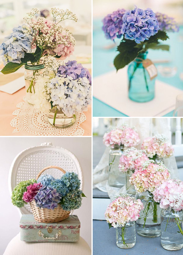 Hydrangea wedding DIY Ideas | onefabday.com