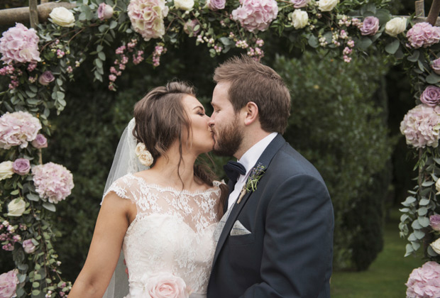 Rachel and David's Pretty Pastel Wedding at Lime Park Cottages by Little Green Studio | onefabday-com.go-vip.net