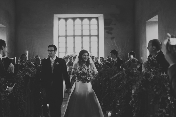 Polly and Daniel's incredible candlelit winter wedding by Paper Window | onefabday.com