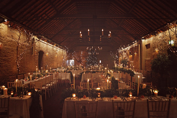 Polly and Daniel's incredible candlelit winter wedding by Paper Window | onefabday.com