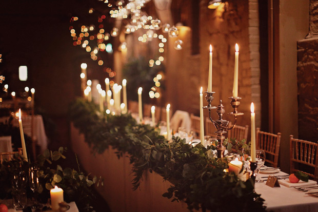 Polly and Daniel's incredible candlelit winter wedding by Paper Window | onefabday.com