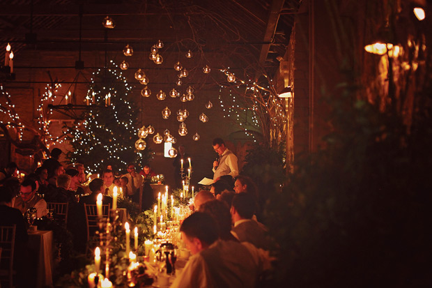 Polly and Daniel's incredible candlelit winter wedding by Paper Window | onefabday.com