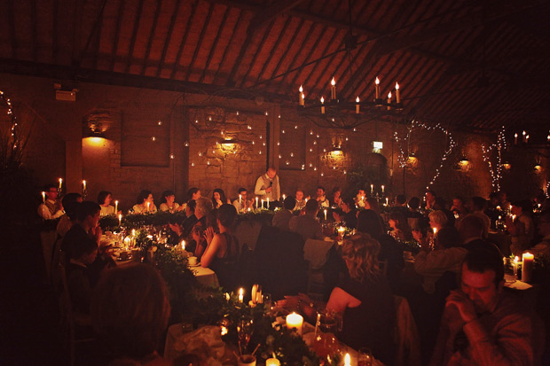 Polly and Daniel's incredible candlelit winter wedding by Paper Window | onefabday.com