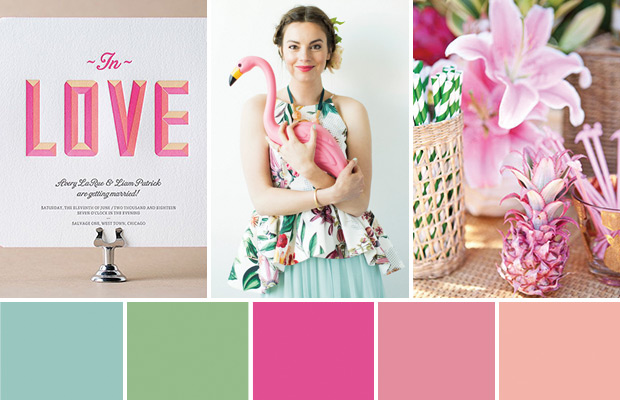 Flamingos and Pineapples! Tropicana Inspired Wedding | onefabday-com.go-vip.net