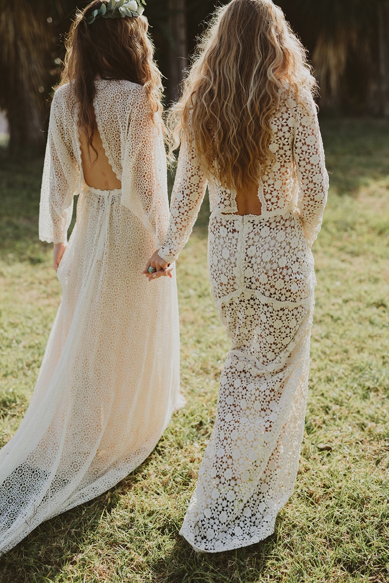 Turmalina and Piedra de Luna boho gowns by Immaclé Barcelona | One Fab Day