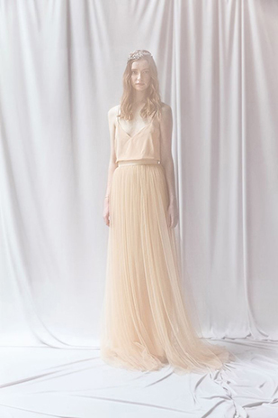 Alexandra Grecco Bride Lya Tulle Skirt Esra Cami | onefabday.com