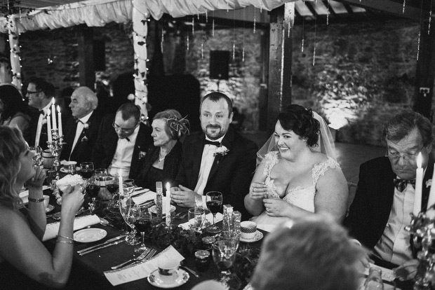 Niamh and Anthony's Beautiful Winter Wedding at Trudder Lodge with Navy and Glitter Details by David McClelland | onefabday.com