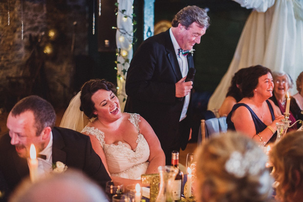 Niamh and Anthony's Beautiful Winter Wedding at Trudder Lodge with Navy and Glitter Details by David McClelland | onefabday.com