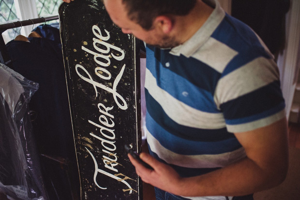 Niamh and Anthony's Beautiful Winter Wedding at Trudder Lodge with Navy and Glitter Details by David McClelland | onefabday.com