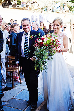 Hayley and Fergus' Beautiful Berry-Toned and Glitter Wedding by Katie Kav Photography | onefabday.com