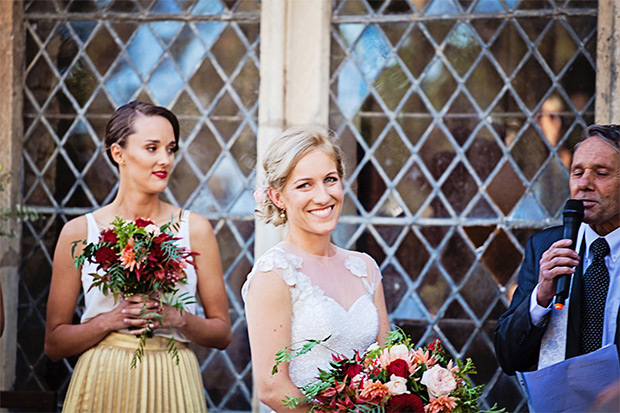 Hayley and Fergus' Beautiful Berry-Toned and Glitter Wedding by Katie Kav Photography | onefabday.com