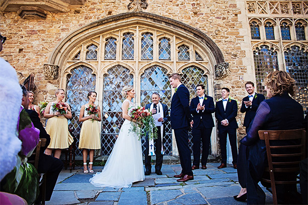 Hayley and Fergus' Beautiful Berry-Toned and Glitter Wedding by Katie Kav Photography | onefabday.com