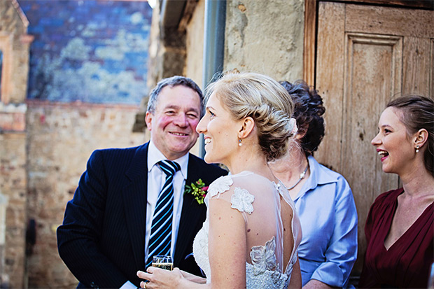 Hayley and Fergus' Beautiful Berry-Toned and Glitter Wedding by Katie Kav Photography | onefabday.com