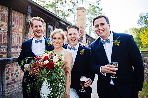 Hayley and Fergus' Beautiful Berry-Toned and Glitter Wedding by Katie Kav Photography | onefabday.com