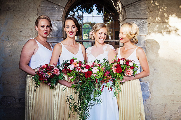 Hayley and Fergus' Beautiful Berry-Toned and Glitter Wedding by Katie Kav Photography | onefabday.com