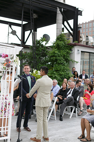 Immy and Whitney's Stylish New York Loft Wedding by Stylish and Hip Weddings | onefabday.com