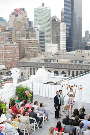 Immy and Whitney's Stylish New York Loft Wedding by Stylish and Hip Weddings | onefabday.com