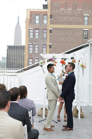 Immy and Whitney's Stylish New York Loft Wedding by Stylish and Hip Weddings | onefabday.com