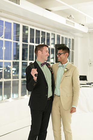 Immy and Whitney's Stylish New York Loft Wedding by Stylish and Hip Weddings | onefabday.com