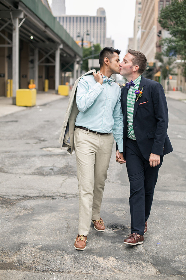 Immy and Whitney's Stylish New York Loft Wedding by Stylish and Hip Weddings | onefabday.com