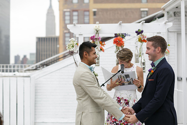 Immy and Whitney's Stylish New York Loft Wedding by Stylish and Hip Weddings | onefabday.com