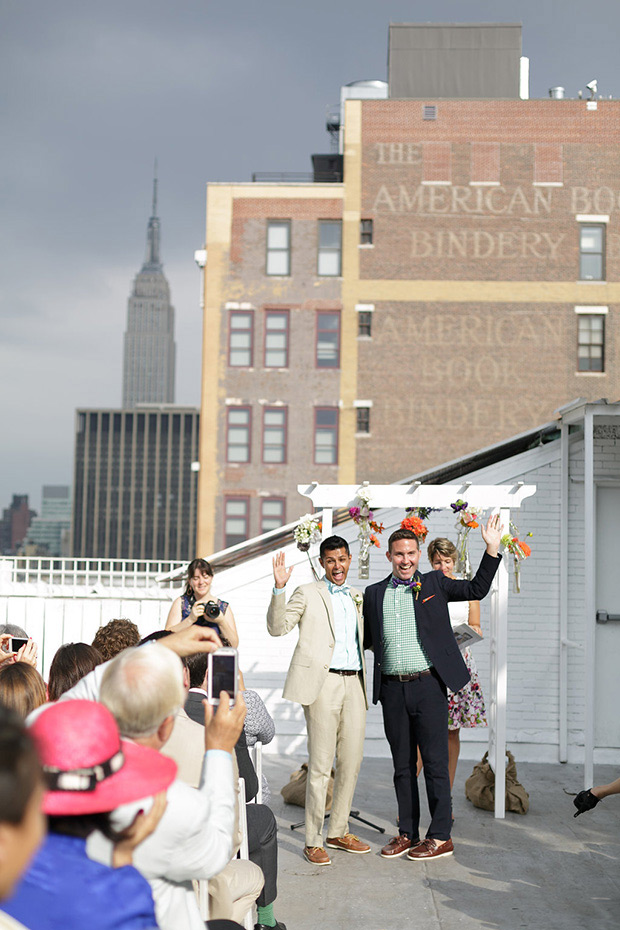 Immy and Whitney's Stylish New York Loft Wedding by Stylish and Hip Weddings | onefabday.com