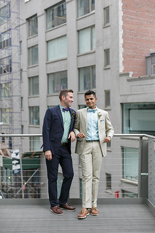 Immy and Whitney's Stylish New York Loft Wedding by Stylish and Hip Weddings | onefabday.com