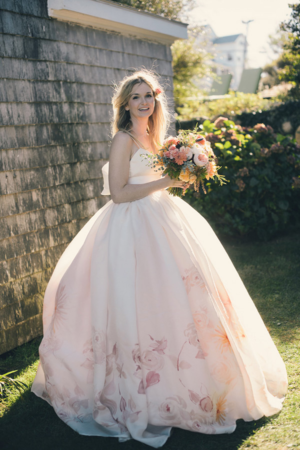 Pretty in Print | Floral Print Wedding Dresses | onefabday.com