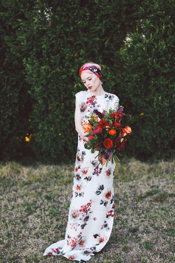 Pretty in Print | Floral Print Wedding Dresses | onefabday-com.go-vip.net