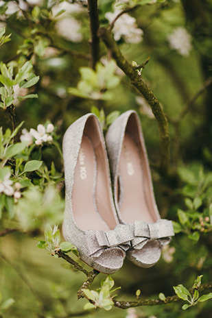 Kurt Geiger bridal shoes | Julieanne and Kevin's Art Deco Inspired Wedding at Cabra Castle by Paula O Hara | onefabday.com